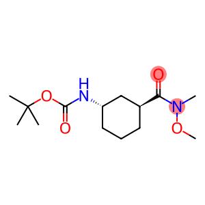 tert-Butyl trans-3-(N-methoxy-N-methylcarbamoyl)-cyclohexylcarbamate