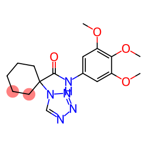 1-(1H-tetrazol-1-yl)-N-(3,4,5-trimethoxyphenyl)cyclohexanecarboxamide