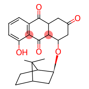 4-[(7,7-dimethylbicyclo[2.2.1]hept-2-yl)oxy]-5-hydroxy-3,4,4a,9a-tetrahydro-2,9,10(1H)-anthracenetrione