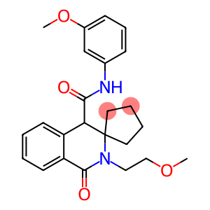 2'-(2-methoxyethyl)-N-(3-methoxyphenyl)-1'-oxo-1',4'-dihydro-2'H-spiro[cyclopentane-1,3'-isoquinoline]-4'-carboxamide