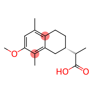 2-(7-methoxy-5,8-dimethyl-1,2,3,4-tetrahydro-2-naphthalenyl)propanoic acid