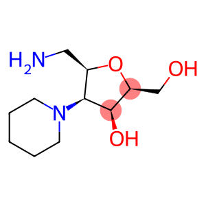 (2S,3S,4R,5R)-5-(aminomethyl)-2-(hydroxymethyl)-4-(piperidin-1-yl)tetrahydrofuran-3-ol