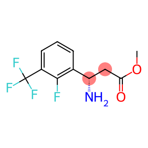 Benzenepropanoic acid, β-amino-2-fluoro-3-(trifluoromethyl)-, methyl ester, (βS)-
