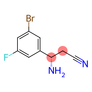 (3S)-3-AMINO-3-(3-BROMO-5-FLUOROPHENYL)PROPANENITRILE