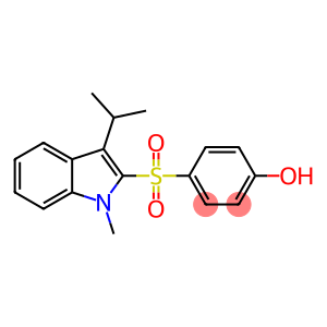 Phenol, 4-[[1-methyl-3-(1-methylethyl)-1H-indol-2-yl]sulfonyl]-