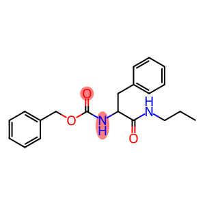 Carbamic acid, N-[2-oxo-1-(phenylmethyl)-2-(propylamino)ethyl]-, phenylmethyl ester