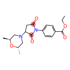 ethyl 4-[3-(2,6-dimethyl-4-morpholinyl)-2,5-dioxo-1-pyrrolidinyl]benzoate