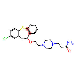 3-(4-{2-[(2-chloro-10,11-dihydrodibenzo[b,f]thiepin-10-yl)oxy]ethyl}-1-piperazinyl)propanamide