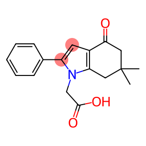 (6,6-Dimethyl-4-oxo-2-phenyl-4,5,6,7-tetrahydro-indol-yl)-acetic acid