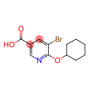 5-bromo-6-(cyclohexyloxy)nicotinic acid