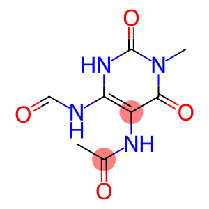 5-Acetylamino-6-formylamino-3-methyl-d3-uracil (see A168212)