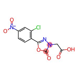 1,3,4-Oxadiazole-3(2H)-acetic acid, 5-(2-chloro-4-nitrophenyl)-2-oxo-