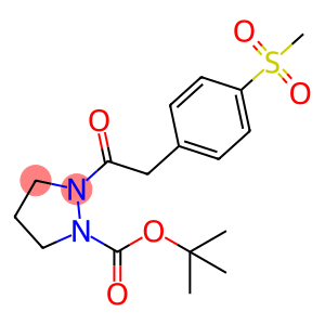 tert-Butyl 2-{[4-(methylsulfonyl)phenyl]-acetyl}pyrazolidine-1-carboxylate