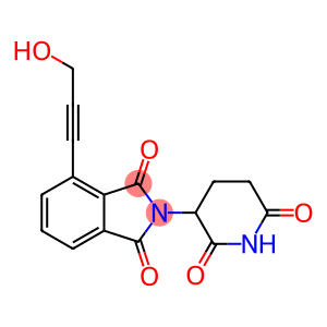 1H-Isoindole-1,3(2H)-dione, 2-(2,6-dioxo-3-piperidinyl)-4-(3-hydroxy-1-propyn-1-yl)-