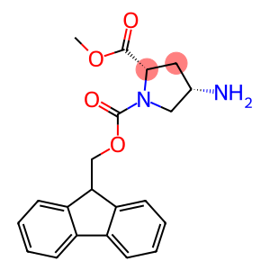 1,2-Pyrrolidinedicarboxylic acid, 4-amino-, 1-(9H-fluoren-9-ylmethyl) 2-methyl ester, (2S,4S)-