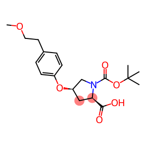 (2S,4S)-1-(tert-Butoxycarbonyl)-4-[4-(2-methoxy-ethyl)phenoxy]-2-pyrrolidinecarbo