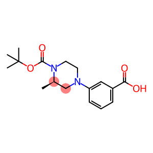 1-Piperazinecarboxylic acid, 4-(3-carboxyphenyl)-2-methyl-, 1-(1,1-dimethylethyl) ester, (2R)-