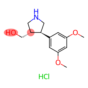 [(3S,4R)-4-(3,5-dimethoxyphenyl)pyrrolidin-3-yl]methanol hydrochloride