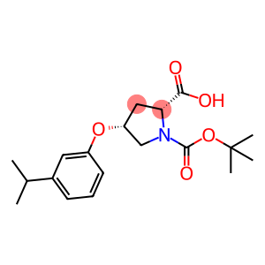 (2S,4S)-1-(TERT-BUTOXYCARBONYL)-4-(3-ISOPROPYL-PHENOXY)-2-PYRROLIDINECARBOXYLIC ACID