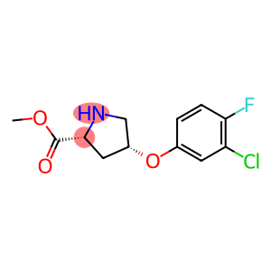 METHYL (2S,4S)-4-(3-CHLORO-4-FLUOROPHENOXY)-2-PYRROLIDINECARBOXYLATE