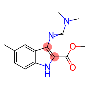 methyl 3-{[(1E)-(dimethylamino)methylene]amino}-5-fluoro-1-methyl-1H-indole-2-carboxy