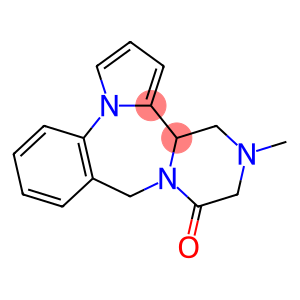 9H,11H-Pyrazino[2,1-c]pyrrolo[1,2-a][1,4]benzodiazepin-11-one, 12,13,14,14a-tetrahydro-13-methyl-