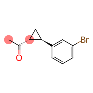 Ethanone, 1-[(1R,2R)-2-(3-bromophenyl)cyclopropyl]-, rel-