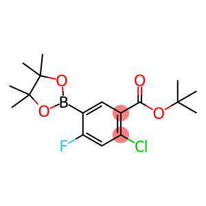 Benzoic acid, 2-chloro-4-fluoro-5-(4,4,5,5-tetramethyl-1,3,2-dioxaborolan-2-yl)-, 1,1-dimethylethyl ester