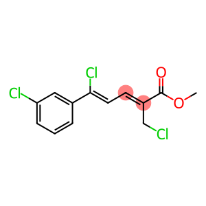 2,4-Pentadienoic acid, 5-chloro-2-(chloromethyl)-5-(3-chlorophenyl)-, methyl ester, (2Z,4Z)-