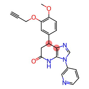 5H-Imidazo[4,5-b]pyridin-5-one, 3,4,6,7-tetrahydro-7-[4-methoxy-3-(2-propyn-1-yloxy)phenyl]-3-(3-pyridinyl)-