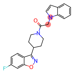 1-[4-(6-fluoro-1,2-benzoxazol-3-yl)piperidin-1-yl]-2-(1H-indol-1-yl)ethanone