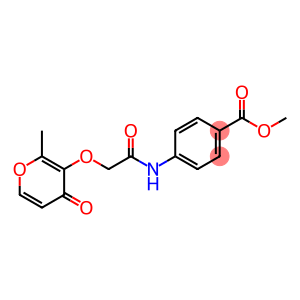 methyl 4-[[2-(2-methyl-4-oxopyran-3-yl)oxyacetyl]amino]benzoate