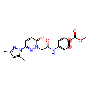 methyl 4-({[3-(3,5-dimethyl-1H-pyrazol-1-yl)-6-oxopyridazin-1(6H)-yl]acetyl}amino)benzoate