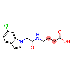 4-{[(6-chloro-1H-indol-1-yl)acetyl]amino}butanoic acid