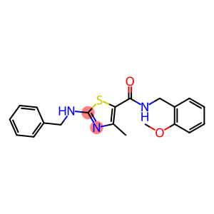 2-(benzylamino)-N-(2-methoxybenzyl)-4-methyl-1,3-thiazole-5-carboxamide