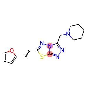 6-[2-(2-furyl)vinyl]-3-(1-piperidinylmethyl)[1,2,4]triazolo[3,4-b][1,3,4]thiadiazole