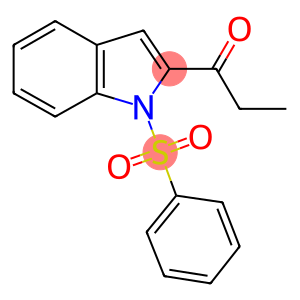 1-[1-(benzenesulfonyl)indol-2-yl]propan-1-one