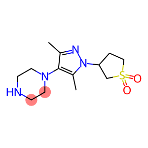 1-[1-(1,1-DIOXIDOTETRAHYDRO-3-THIENYL)-3,5-DIMETHYL-1H-PYRAZOL-4-YL]PIPERAZINE