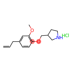 4-Allyl-2-methoxyphenyl 3-pyrrolidinylmethyl-ether hydrochloride