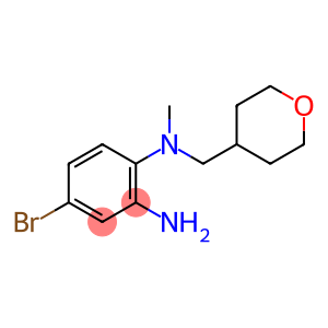 4-Bromo-N~1~-methyl-N~1~-(tetrahydro-2H-pyran-4-ylmethyl)-1,2-benzenediamine