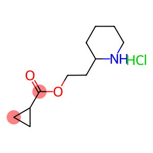 2-(PIPERIDIN-2-YL)ETHYL CYCLOPROPANECARBOXYLATE HYDROCHLORIDE
