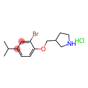 3-[(2-Bromo-4-isopropylphenoxy)methyl]pyrrolidinehydrochloride