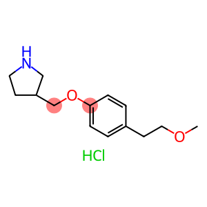 3-{[4-(2-Methoxyethyl)phenoxy]methyl}pyrrolidinehydrochloride