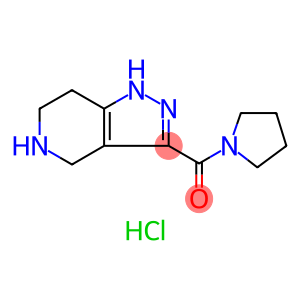 1-Pyrrolidinyl(4,5,6,7-tetrahydro-1H-pyrazolo-[4,3-c]pyridin-3-yl)methanone hydrochloride