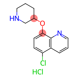 5-CHLORO-8-(PIPERIDIN-3-YLOXY)QUINOLINE HYDROCHLORIDE