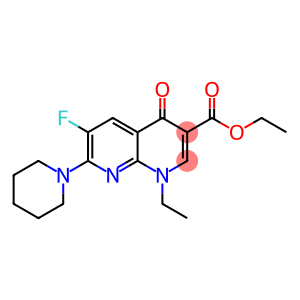 1-ETHYL-6-FLUORO-4-OXO-7-PIPERIDIN-1-YL-1,4-DIHYDRO-[1,8]NAPHTHYRIDINE-3-CARBOXYLIC ACID ETHYL ESTER