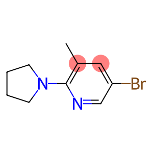 5-Bromo-3-methyl-2-(1-pyrrolidinyl)pyridine