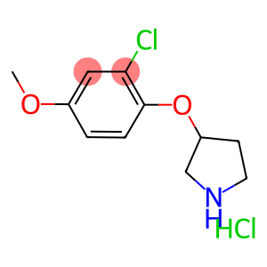 2-Chloro-4-methoxyphenyl 3-pyrrolidinyl etherhydrochloride