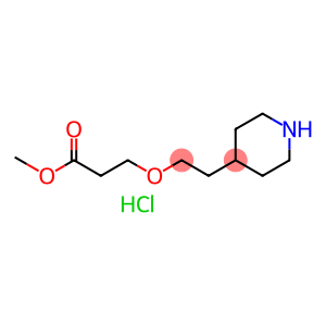 METHYL 3-(2-(PIPERIDIN-4-YL)ETHOXY)PROPANOATE HYDROCHLORIDE