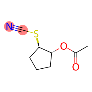 Thiocyanic acid, 2-(acetyloxy)cyclopentyl ester, trans- (9CI)